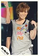 Kis-My-Ft2 / Kento Senga / Live Photo / Upper Body / Costume Grey / Left Hand Microphone / Eye View Right / Official Official photo