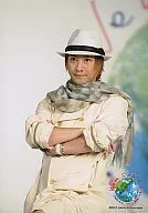 SMAP/中居正広/膝上・腕組み・枠無し・ロゴ「we are smap every day love tomorrow」/公式生写真