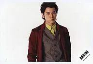 Arashi / Matsujun / Horizontal, Costume red, Brown, Upper body, Background white / Official Official photo