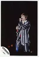 J-Friends / Ken Miyake / Live Photo / Knee-Up / Costume Black, Silver / Left Hand Microphone / Eye Point Left / Official Official photo