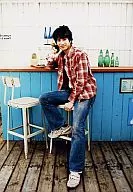 Yukihiro Takiguchi (Hideichiro OISHI) : Sitting, Shirt Check Red, Chair Sitting, Jeans, Plain Clothes Shot / Musical "THE PRINCE OF TENNIS" Dream Live 4 th