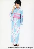 Berryz Kobo / Chinami Tokunaga / Whole Body / Costume Kimono Light Blue / Belt Pink / Right Hand Piece / Official Official photo