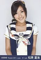 AKB48 / Natsumi Matsubara / upper body / theater trading Official photo 2011. June