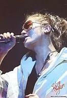 KAT TUN / Akanishi Jin / Bust up / Body facing left / Right hand microphone / Sunglasses / White jumper costume / You & Jin