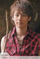 KAT-TUN/中丸雄一/托胸/红格子衬衫/树枝/公式生写真