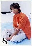 KinKi Kids / Koichi Domoto / Orange Shirt / Sitting / Right Elbow / Official Official photo