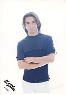 Kinki Kids / Koichi Domoto / Black costume / Armband / White background / Official Official photo