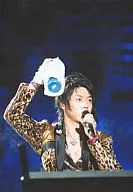 KinKi Kids / Domoto Go / Live Photo, Bust Up, Costume Leopard Pattern, Drink Right Hand, Microphone Left Hand, No Frame / Official Official photo