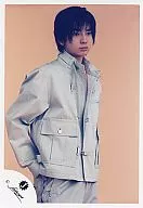 Arashi / Matsujun / Grey Jacket / Background Orange / Above the Knee / Official Official photo