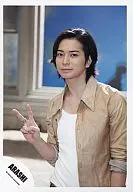 Arashi / Matsujun / Upper body / Jacket beige / Right hand piece / Official Official photo