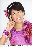 Berryz Kobo / Chinami Tokunaga / bust up / right hand piece cheek pad / purple costume / official Official photo