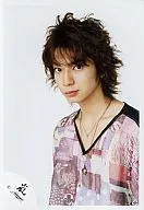 Arashi / Matsujun / Bust up / Pattern Shirt Mixed Color / White Background / Official Official photo