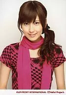 ° C-ute / Erika Umeda / Costume Pink / Stole Pink / Upper Body / Background White / Official Official photo