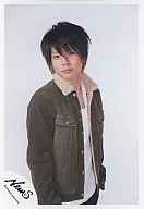 NEWS / Takahisa Masuda / Upper body / Jacket brown / Inner white / Background white / Body facing right / Official Official photo