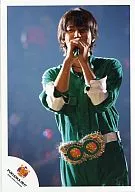 FUKUOKA 0917 : Kanjani Eight / Tadayoshi Okura / Live Photo / Knee-Up / Kanjani Sentai Infinity Ranger Costume Green / Both Hands Microphone / Eh! Real? Surprising! TOUR 2007 FUKUOKA 0917