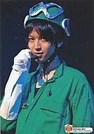 TOCHIGI 0827 : Kanjani Eight / Tadayoshi Okura / Lyv Photo / Bust Up / Kanjani Squadron ∞ Ranger Costume Green / Right Hand Microphone / Background Black / TOCHIGI 0827 / Eh! Real? Surprising! TOUR 2007 TOCHIGI 082