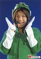 TOKYO 0804-0805 : Kanjani Eight / Tadayoshi Okura / Live Photo / Upper Body / Kanjani Squadron ∞ Ranger / Background Blue / Both Hands Beside Face / Eh! Real? Surprising! TOUR 2007 TOKYO 0804-0805