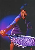 Yutaka Matsuzaki (Kei Nishi) / Background black, right-hand racket, Character actor shot / Musical THE PRINCE OF TENNIS The Imperial Presence, Ice Emperor feat. Higa Official photo