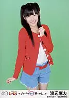渡辺麻友(D)红色上衣/PSP专用游戏"AKB1/48在偶像和关岛恋爱……"赠品