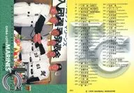 584[レギュラーカード]：千葉ロッテマリーンズチェックリスト