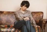 Ryu Kiyama / Horizontal, Above the Knees, Sitting, Beige Costume, Glasses, Footwork, Right Knee, Left Hand Sofa / "『 Ryu Kiyama Spring Loose Lie 2018 』 ~ Picture Book Country and Live Station ~ Bromide C