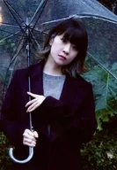 Haruna Wakamatsu / Upper Body, Costume Black, Double-Hand Umbrella, Neck Tilt, Plants, Mouth Closing / Stage "WBB vol. 13 『 Mamare! Invincible Marder Case! 』" Bromide