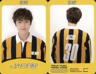 THE BOYZ/JACOB (Jacob) / costume uniform, profile, frame yellow / CD "The Start" enclosed special photo card