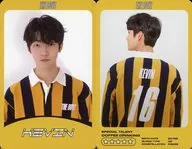 THE BOYZ/KEVIN / Costume uniform, profile, frame yellow / CD "The Start" enclosed special photo card