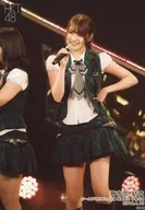神志那结衣/现场照片·膝上·服装绿·黑·白·格纹·左腰/HKT48组H公演指原莉乃毕业公演随机生写真2019.4.13