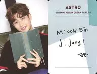 ASTRO/MJ / Back side gray, white, green, with printed message / CD "5th Mini Album : Dream Part. 02" (Wish Ver) special photo card