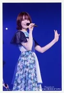 No. 043 : Rena Yamazaki / Live Photo / Knee-Up, Costume Blue, Facing Right, Lifting Left / CHOOSE 5 PHOTOS! ~ 7th YEAR BIRTHDAY LIVE PHOTO VER. ~