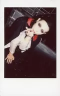 The Raid. / Ichiyō / Above Knee / Costume Black / White / Red / Mantle / the left fingers Holder / Neck Tilt / Mouth Closed / Raw Cheki