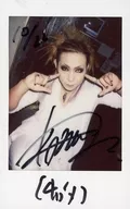 ☆ the Raid. / Ichiyo / Handwritten autograph / "10/22" with message ・ Above knees ・ Costume white ・ Both hands index finger standing ・ Mouth angle raising / Fresh Cheki