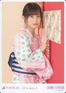 Sayaka Kakehashi / Upper body / Wall / Yukata / Rare Ver. / Nogizaka46 2019. July-II WebShop Limited Official photo Card