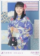 Mukai Hazuki / Upper Body / Yukata / Nogizaka46 2019. July-II WebShop Limited Official photo Card