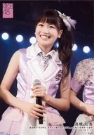 Ayaka Takahashi / Live Photo / Upper Body / Costume Purple / White / Both Hands Microphone / Junji Yuasa "That drops become a rainbow that leads to the future." Performance Misaki Kawahara Birthday Festival 2019.7.13