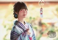 Sarara Yashima / Yokogata / Bust-up / Yukata / Right-Facing / Right-Handed / Wind-Bell / 「 Kanako and Sara's Summer Festival 」 Kasagara Summer Festival Bromide