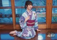 Sarara Yashima / Landscape / Whole body / Yukata / Seat / Right hand breast / Window / 「 Kanako and Sara's Summer Festival 」 Kasagara Summer Festival BROMIDE