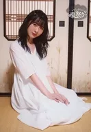 Sarara Yashima / Whole Body / White Costume / Sitting Down / Both Hands / Front of Sliding Doors / 「 Kanako and Sara's Summer Festival 」 Kasagara Summer Festival Bromide