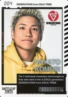 004 ： GENERATIONS from EXILE TRIBE/小森隼/「BATTLE OF TOKYO ～ENTER THE Jr.EXILE～」BOTカード