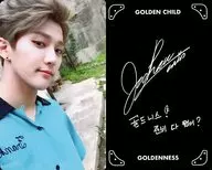 Golden Child / Juchan / Black on the back / Printed with signature / Special photo card containing "1st Single GOLDENNESS"