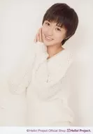 Morning Musume. / Haruka Kudo / Upper Body, Costume White, Both Hands Matching, Body Facing Left, Background White / Official Official photo