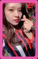 TWICE / Yoo Jeong-yeon / Hand Heart Pink Frame / CD "FANCY YOU" Attached Photo Card