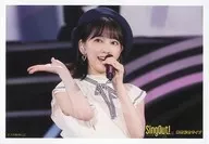 No. 057 : Miona Hori / Live Photo, Horizontal, Bust Up, Costume White, Black, Hat, Right Hand Lift / CHOOSE 5 PHOTOS! ~ Sing Out! Release Commemoration Live Ver ~