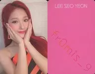 Fromis _ 9 / Lee Soyeon (Lee Seo Yeon) / Pink Group name on the back / CD "FUN FACTORY" (FACTORY Ver.) special photo card