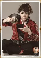 Kazuharu Ara (Sanada Yukimura) / Body, Seat, Right Hand Chopstick, Left Hand Bowl, Frame, Character Ta Shot / "Ikemen Sengoku The Stage : The Story of the Beginning" Random Cast Bromide