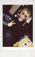Alpha Ria / Holly Spa / Knee-High / Costume Black / Sitting / Right-Hand Piece / Left-Hand Sunglasses / Raw Cheki