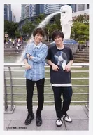 小澤廉・小西成彌/全身・衣著青・黑・靠前・笑臉・魚獅/"我的旅行。>in新加坡完成表演活動商品銷售生寫真小澤廉×小西成彌2集