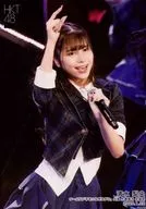 Rio Shimizu / Live Photo / Above the Knee / Costume Black / White / Right Hand Lift / HKT48 Team TII "Holding Hands Together" Performance Hokazono Hazuki Birthday Random Official photo 2020.1.22