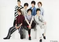 One make / Gather (7 people) / Horizontal, Whole body, 3 people sitting, White background, 2L size / Official Official photo